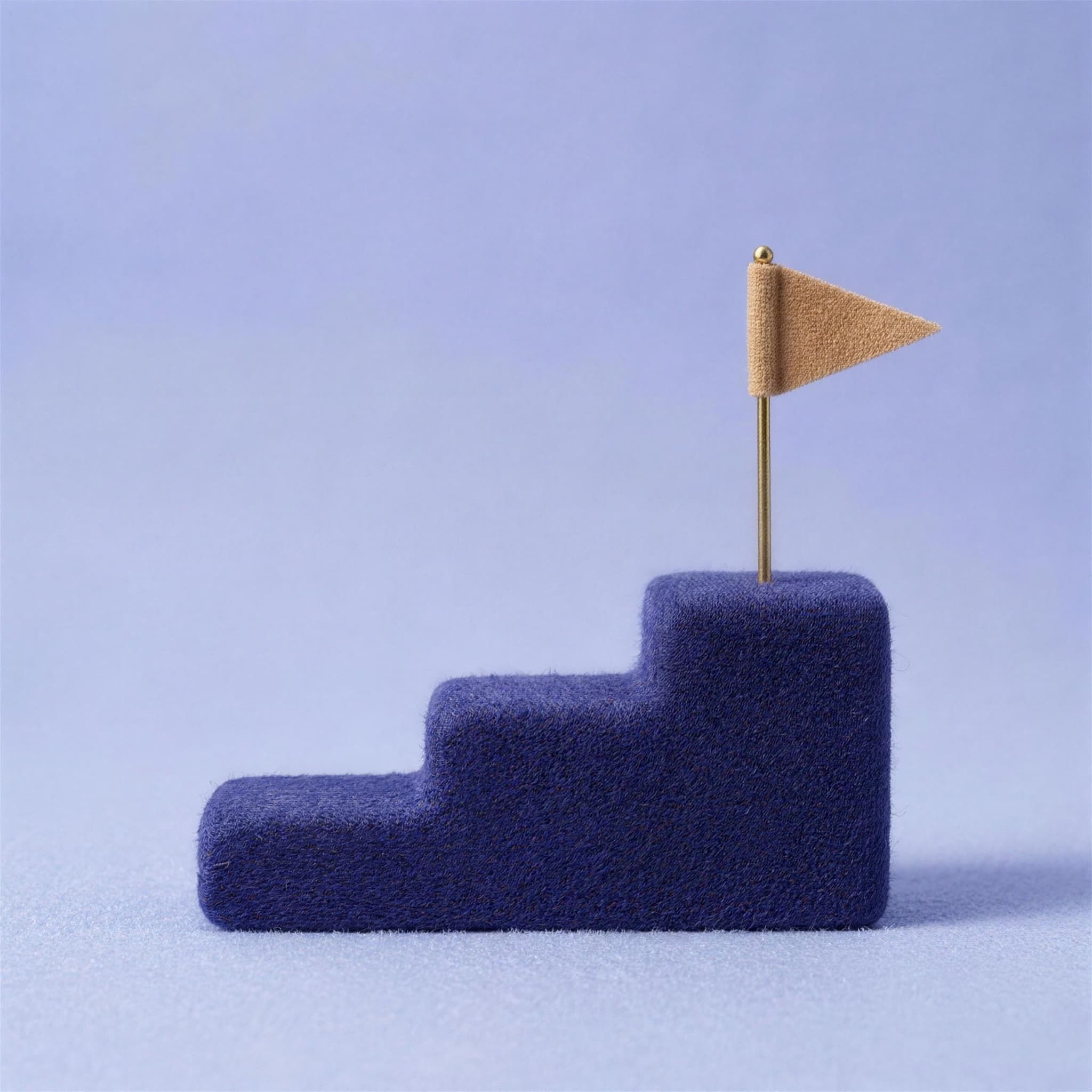 A pennant flag planted on top of an indigo podium: every category has a winner
